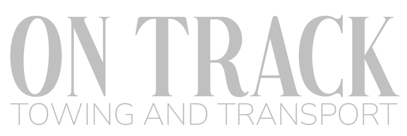 On Track Towing And Transport Logo Silver